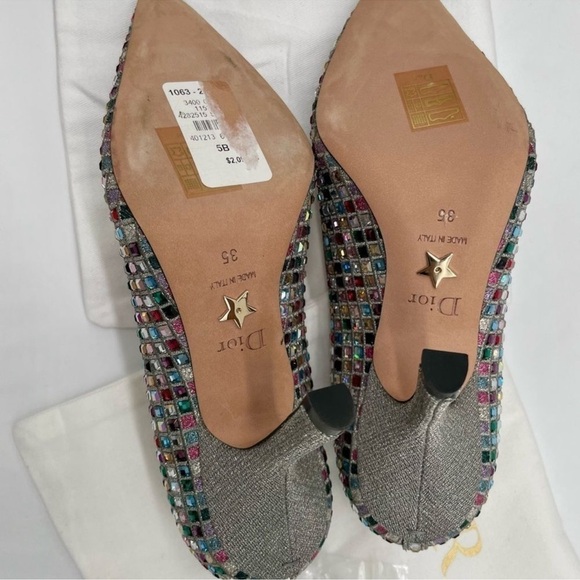 Women’s Dior capture embellished pumps size 35 made in Italy - Picture 7 of 7